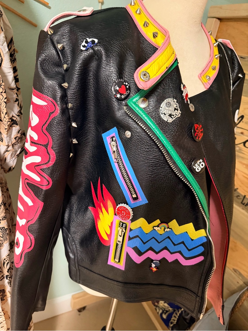 Honey Pot SX Rocket faux leather jacket